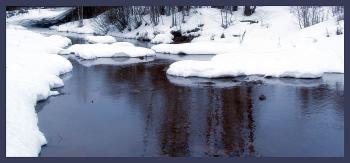 Река Лубья зимой