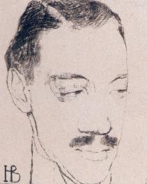 Н.С.Гумилев. Портрет работы Н.С.Войтинской-Левидовой. 1909