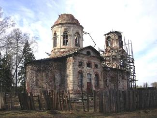 The country estate of Elizavetino (Dylitsy). The Church of the Vladimir  Icon of the Virgin