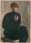Maksim Gorky. Portrait painted by V.A. Serov.1904