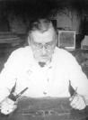 G.O. Graftio at the desk. Photograph of the 1920s