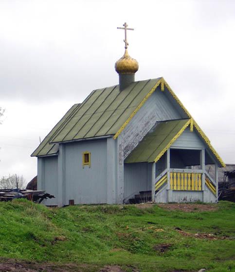 Boksitogorsk district. The Church of St. Serafim of Sarov in Bobrozero Village