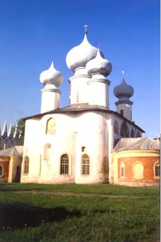 Tikhvin Town. The Church of the Dormition of the Virgin in the Convent of the Dormition