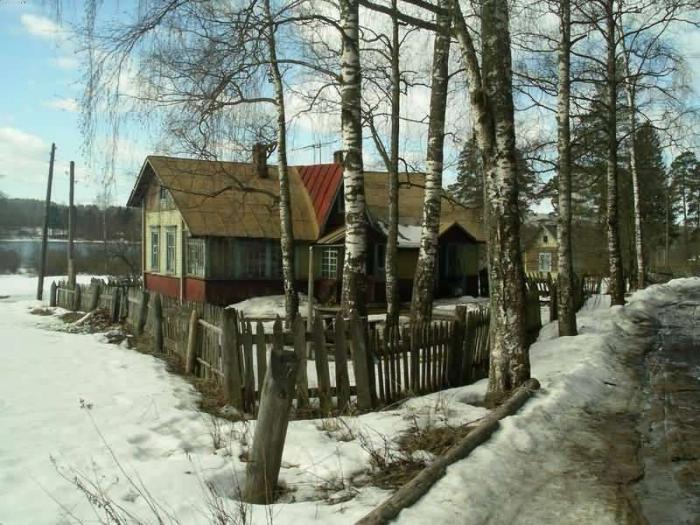 Finns. Preserved Finn house (Kammenogorsk Town)