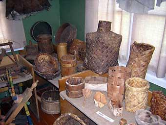 School museum in Kurba Village. Objects of the Veps everyday life