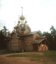 The Church of      All  Saints  Whose Light  Shone forth in Russian Land   in Sosnovo Village