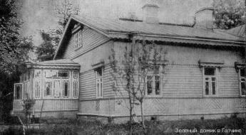 House of A.I. Kuprin in Gatchina where he lived during 1911-1919. Photograph of 1911