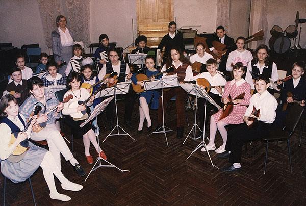 Gatchina children music school named after M.M. Ippolitov-Ivanov. Folk music instruments orchestra