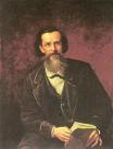 A.N. Maikov.  Portrait painted by V.G. Perov. 1872