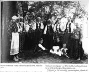 Finn-savakot of the Koltushi parish. .Photograph of  1911