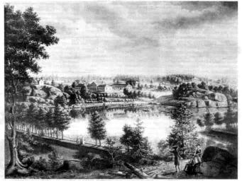 Monrepo country estate. Painting by Y. Mettenleiter. 1796