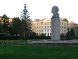 Pikalevo Town. Monument to V.I. Lenin