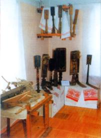 Pikalevo local history museum. Fragment of the exhibition 