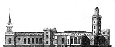 Ostrovki. Project of the palace. Drawing by I.E. Starov. 1784