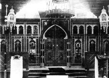 The Church of the Kazan Icon of the Mother of God in Vyritsa Village. Iconostasis (according the drawing of architect M.V. Krasovsky ). Photograph of the 1910s
