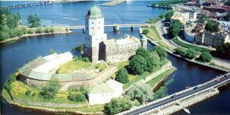 Bird's eye view of the Vyborg Castle