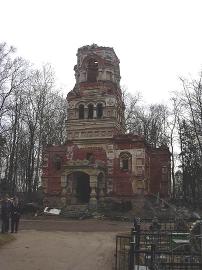 The Gatchina cemetery. The Church of  All Saints.