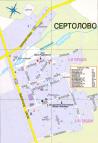 Sertolovo Town. Map-scheme