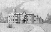 Palace in Gostilitsy. Lithography by A. Bremer. The middle of the 19th cent.