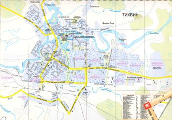 Tikhvin. Map-scheme