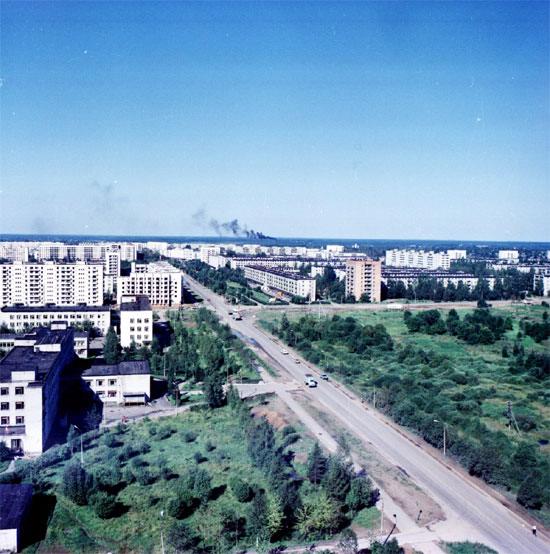 Tikhvin. Area of the construction of new buildings