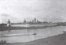 The Tikhvin Monastery of the Dormition of the Mother of God. Photograph of the late 19th cent.   or    the early 20th cent.