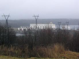 Podporozhye Town. The Verkhnesvirskaya hydroelectric power station