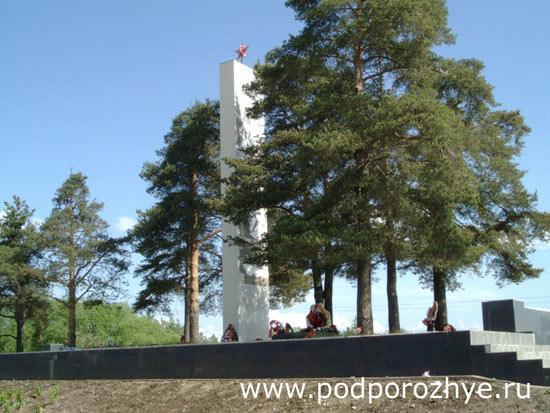 Podporozhye Town. Memorial to Soldiers who parished  during the liberation of the town in WWII