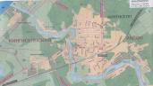 Город Кингисепп. Карта-схема