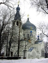 The Church of St. George the Victorious  in Lozhgolovo Village