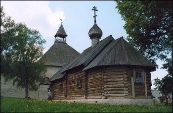 The Church of  St. Demetrius of  Thessalonica     in Staraya Ladoga