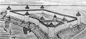 Ямгородская крепость. Реконструкция на начало 16 в.
