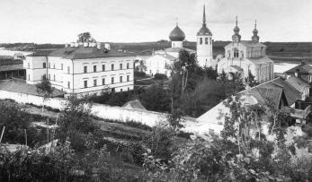 The Staraya Ladoga Monastery of St. Nicholas. Photograph of 1898