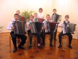 The bayan ( concertina) and accordion orchestra of the Pikalevo children music school