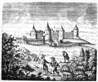 The Koporskaya Fortress in 1634. Illustration from the book 