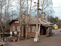 The urban village of  Bolshaya Izhora. Bus station
