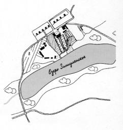 Zatulenye  country estate. Plan. 1865