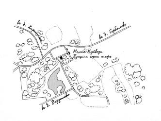 Pushchina Gorka  country estate. Plan. 1867