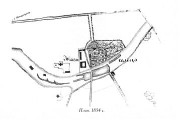 Усадьба Сельцо. План (1854)
