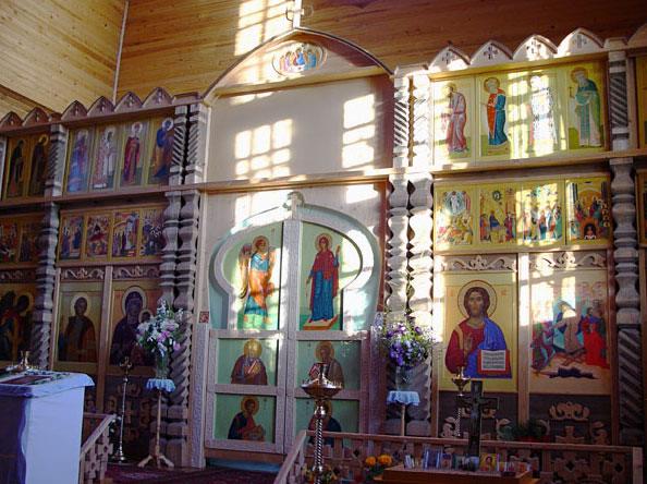 Иконостас церковь Воскресения Христова в селе Воскресенское