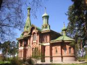 The Cgurch of All Saints in Priozersk Town.