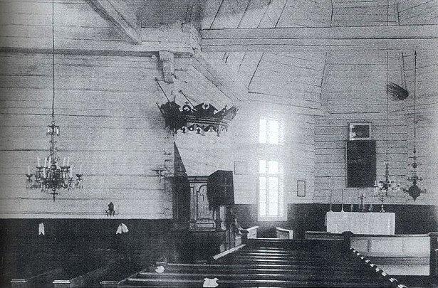 Лютеранская церковь Святой Марии Магдалины  в городе Койвисто (ныне г. Приморск). Интерьер. Фото до 1941