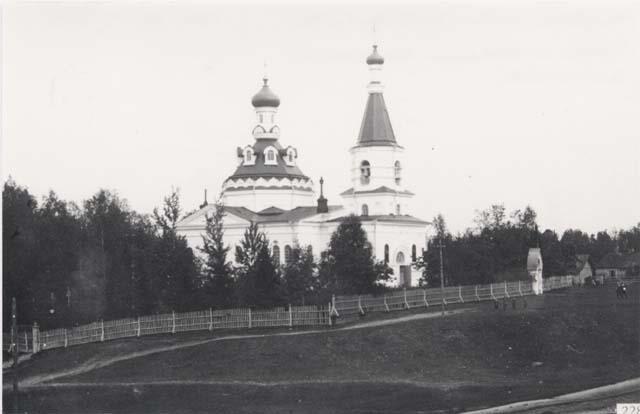 Поселок Красносельское (Кююрёля). Церковь Сретения Господня. Фото до 1940