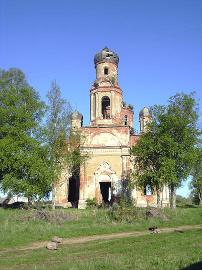 The Syasky Nativity Village Church. The Church of the Tikhvin Icon of the Mother of God
