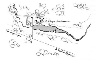 Uteshenye country estate. Plan (1865)