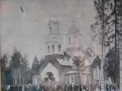 Susanino Village. The Church of the Kazan Icon of the Mother of God. Photograph before 1917