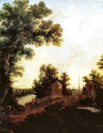 С. Ф. Щедрин. Каменный мост в Гатчине у площади Коннетабля. 1799-1801