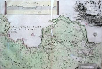 Plan of the Ladoga Canal. The 19th cent.