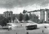 Volkhov Town. Kirov Prospekt. Photograph of 1973